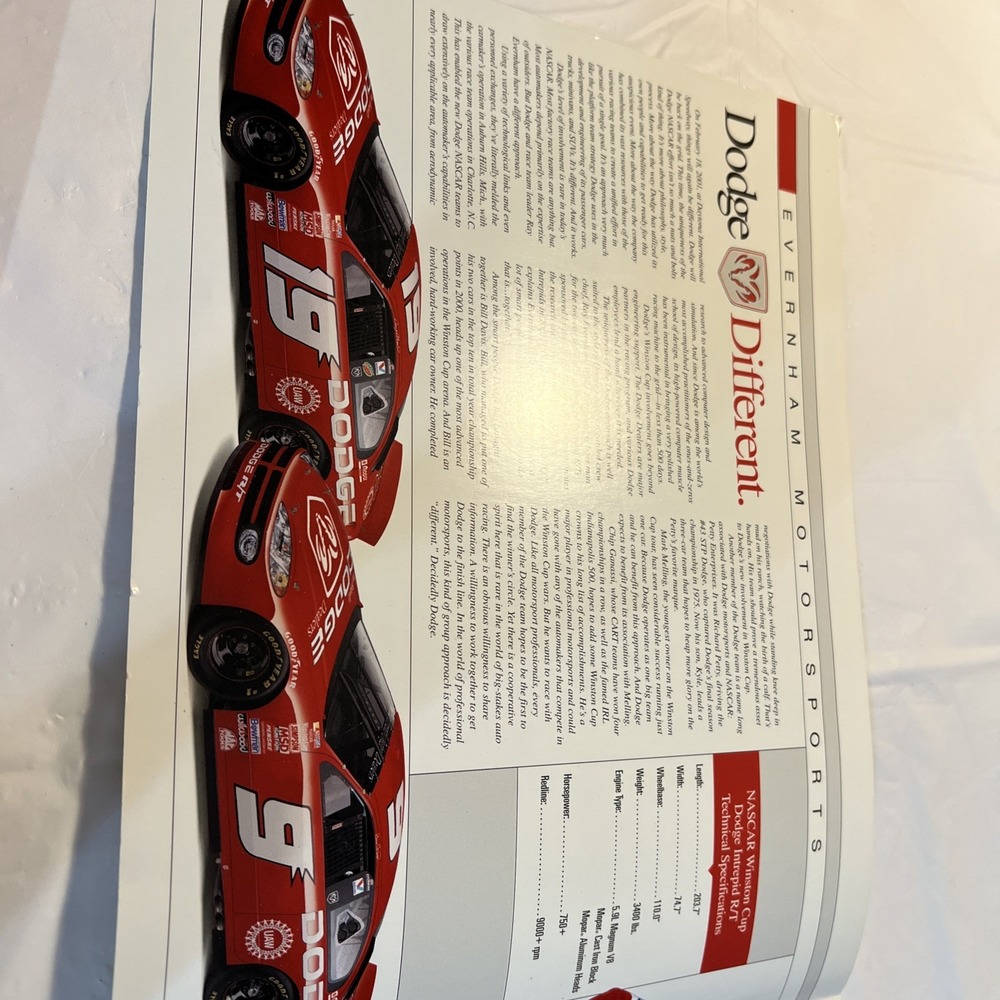 Sports Pub: # 9RAY EVERNHAM SIGNED HERO CARD-NASCAR RACING #19 B ELLIOT VF - Picture 4 of 6